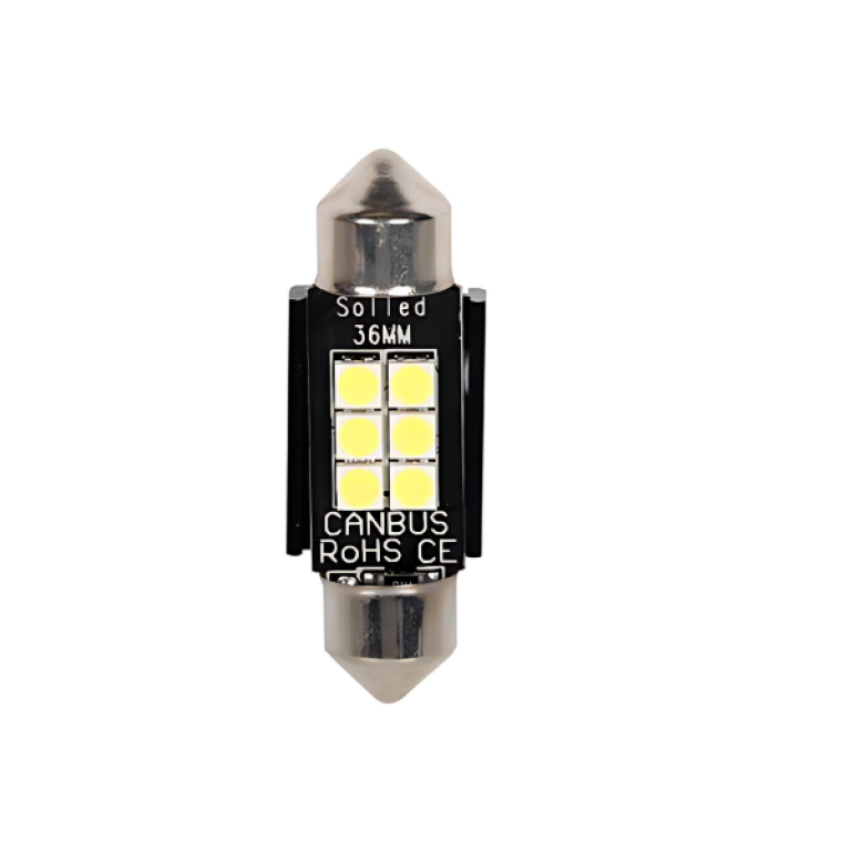 Λάμπα αυτοκινήτου 12-24V 3030 6SMD 300lm 6500K 36x12mm - 2000454 1τμχ