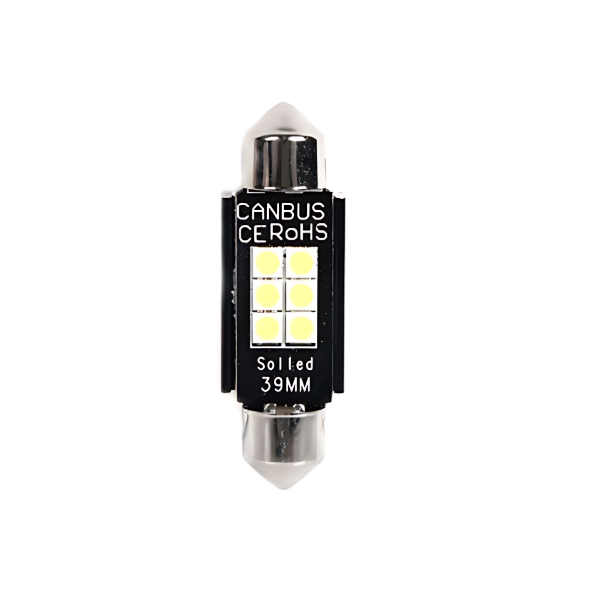Λάμπα αυτοκινήτου 12-24V 3030 6SMD 300lm 6500K 39x12mm - 2000455 1τμχ