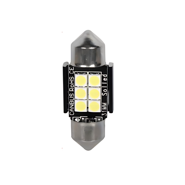 Λάμπα αυτοκινήτου 12-24V 3030 6SMD 360lm 6500K 31x12mm - 2000453 1τμχ