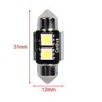 Λάμπα αυτοκινήτου 12V 5050 2SMD 100lm 6500K 31x12mm - 2000288 1τμχ - Image 2