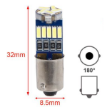 Λάμπα Αυτοκινήτου LED BA9s 15 SMD 12V 1.2W Canbus Λευκή Kmt Style 2000487