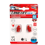 Λάμπες Αυτοκινήτου LED Κόκκινη B8.5d 12V 0.6W 2 Τεμάχια Kmt Style 2000476