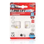 Λάμπες LED Αυτοκινήτου T4.2 COB Λευκό 12V 0.6W 2 Τεμάχια Kmt Style 2000468