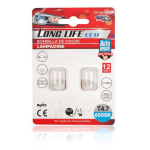 Λάμπες LED Αυτοκινήτου T4.7 COB Λευκό 12V 0.6W 2 Τεμάχια Kmt Style 2000471