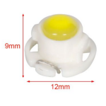 Λάμπες LED Αυτοκινήτου T4.7 COB Λευκό 12V 0.6W 2 Τεμάχια Kmt Style 2000471