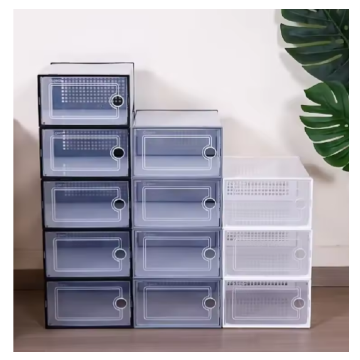 Πλαστικό Κουτί Αποθήκευσης Παπουτσιών 34×25×16.5cm Kmt Style 3213979