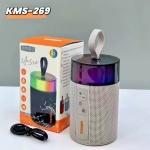 Μίνι Φορητό Ασύρματο Ηχείο με φωτισμό RGB KMS-269 - Γκρι