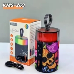 Μίνι Φορητό Ασύρματο Ηχείο με φωτισμό RGB KMS-269 - Πολύχρωμο