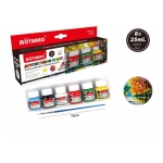 MOTARRO – Σετ Χρωμάτων Χειροτεχνίας "Advertising Paint", 6 x 25ml