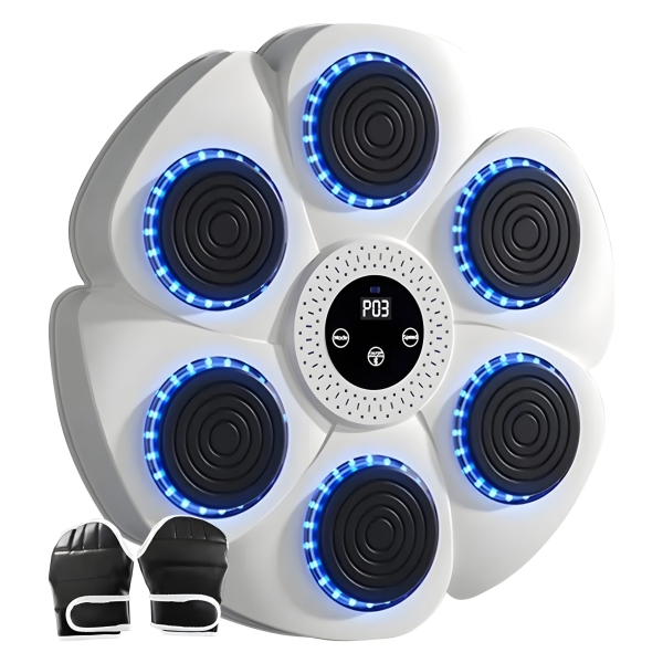 Μουσικό Ταμπλό Box με LED Φωτισμό & Γάντια ΜΕ-139-1 Λευκό