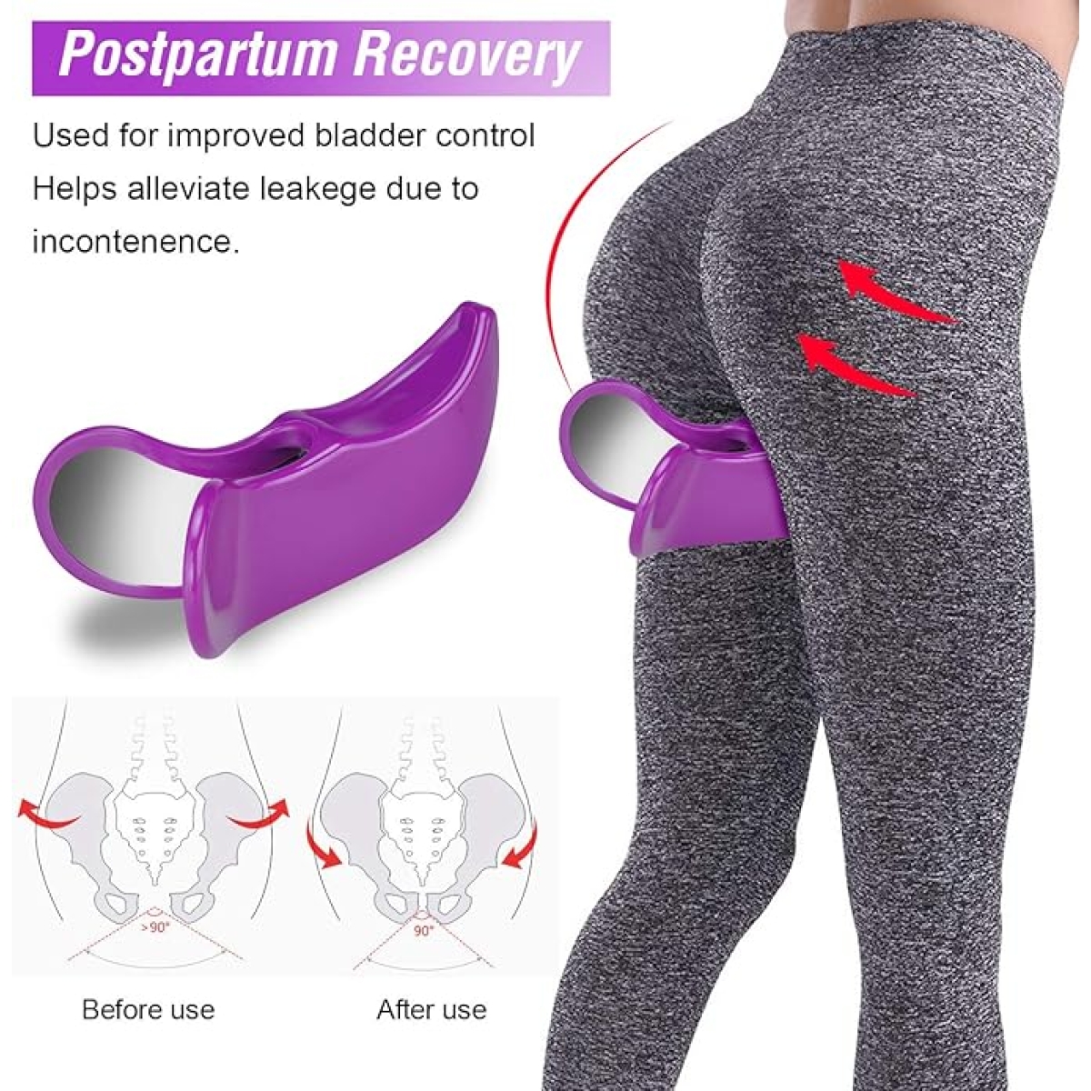 Όργανο Εκγύμνασης Γλουτών Hips Trainer - Μωβ