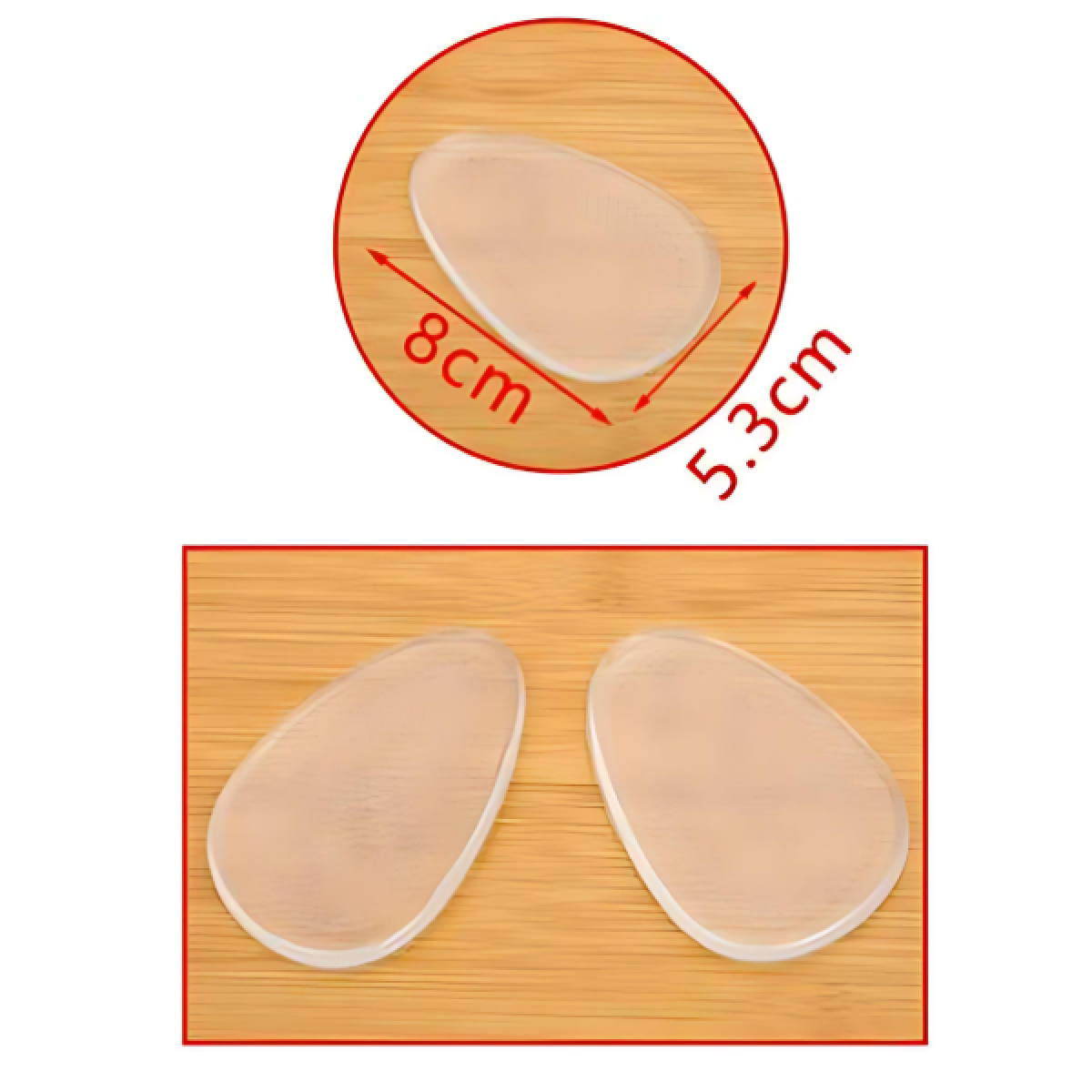 Πάτος παπουτσιών PU 8x5.3cm Kmt Style 2202751 - Image 2