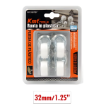 Περιστρεφόμενα ροδάκια επίπλων 32.5mm 1.25'' 9367897 2τμχ - διάφανο - Image 2