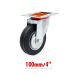 Περιστρεφόμενο ροδάκι επίπλων 100mm 4'' 9367802 - μαύρο - Image 2