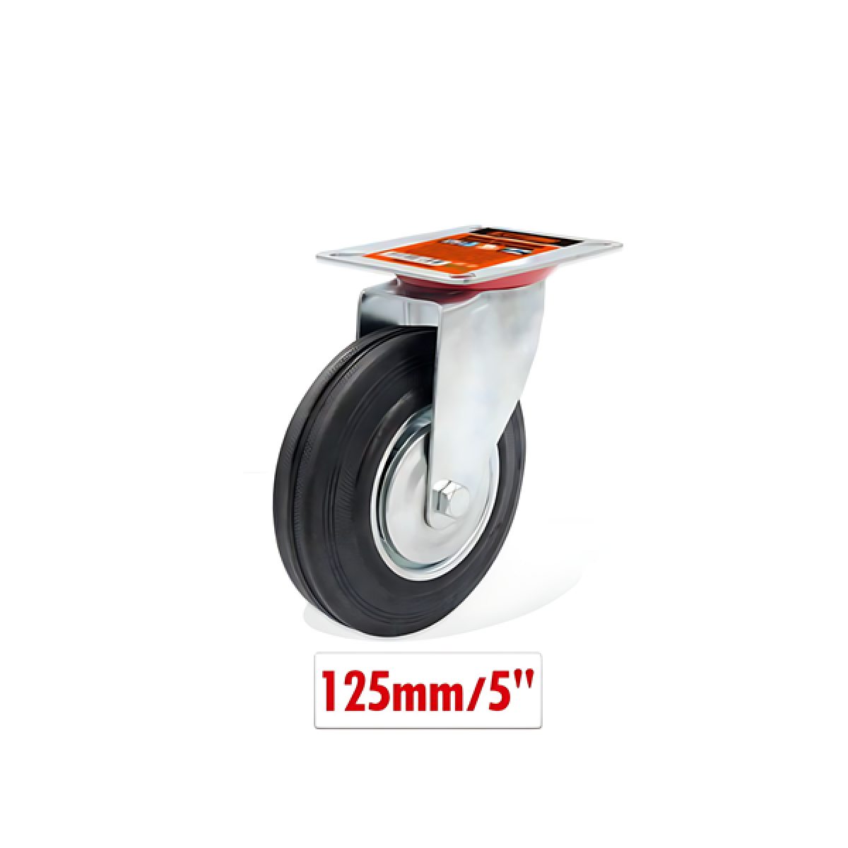 Περιστρεφόμενο ροδάκι επίπλων 125mm 5'' 9367803 - μαύρο - Image 2