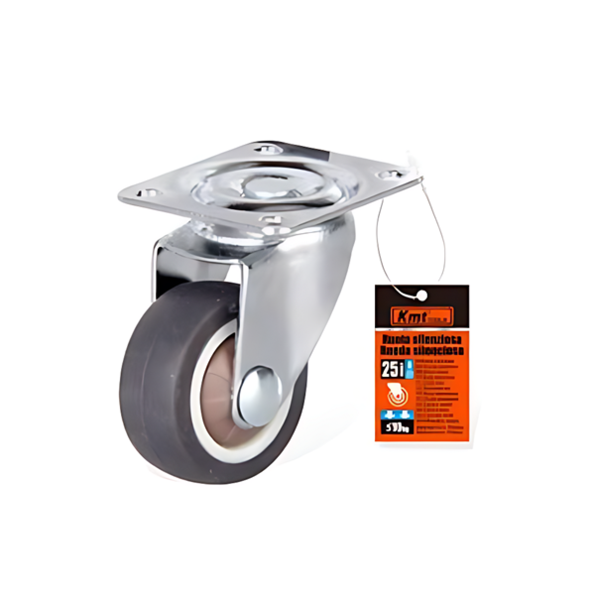 Περιστρεφόμενο ροδάκι επίπλων 25mm 2385797 - ασημί - Image 2