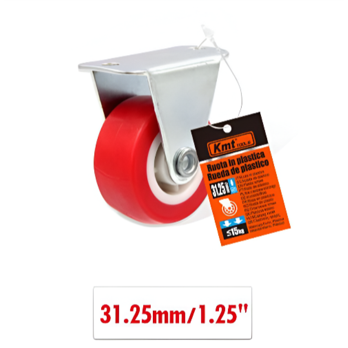 Περιστρεφόμενο ροδάκι επίπλων 31.25mm 1.25'' 9367812 - κόκκινο - Image 2