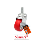 Περιστρεφόμενο ροδάκι επίπλων 50mm 2'' 9367832 - κόκκινο - Image 2