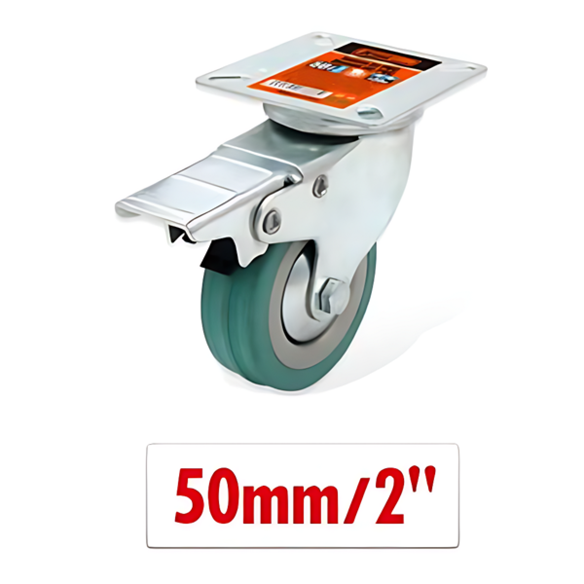 Περιστρεφόμενο ροδάκι επίπλων 50mm 2'' 9367866 - πράσινο - Image 2