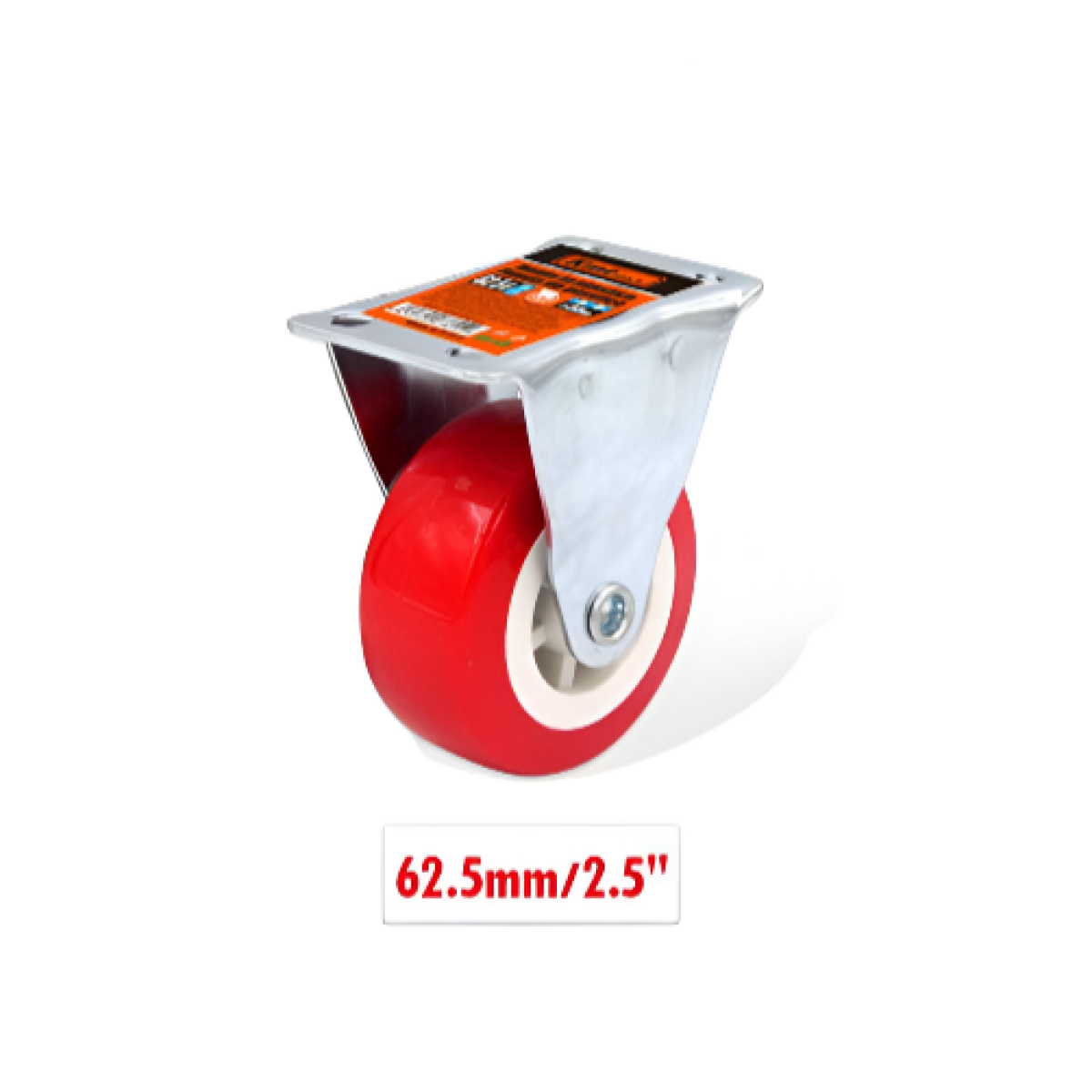 Περιστρεφόμενο ροδάκι επίπλων 62.5mm 2.5'' 9367815 - κόκκινο - Image 2