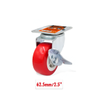 Περιστρεφόμενο ροδάκι επίπλων 62.5mm 2.5'' 9367824 - κόκκινο - Image 2