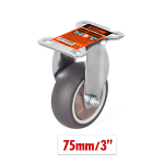 Περιστρεφόμενο ροδάκι επίπλων 75mm 3'' 2385796 - γκρι - Image 2