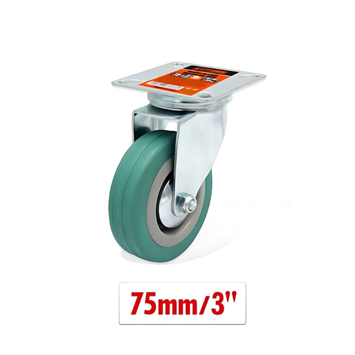 Περιστρεφόμενο ροδάκι επίπλων 75mm 3'' 9367863 - πράσινο - Image 2