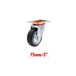 Περιστρεφόμενο ροδάκι επίπλων 75mm 9367801 - ασημί - Image 2