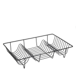 Πιατοθήκη 48x32x8cm Μεταλλική Kmt Style 2419190 Μαύρη