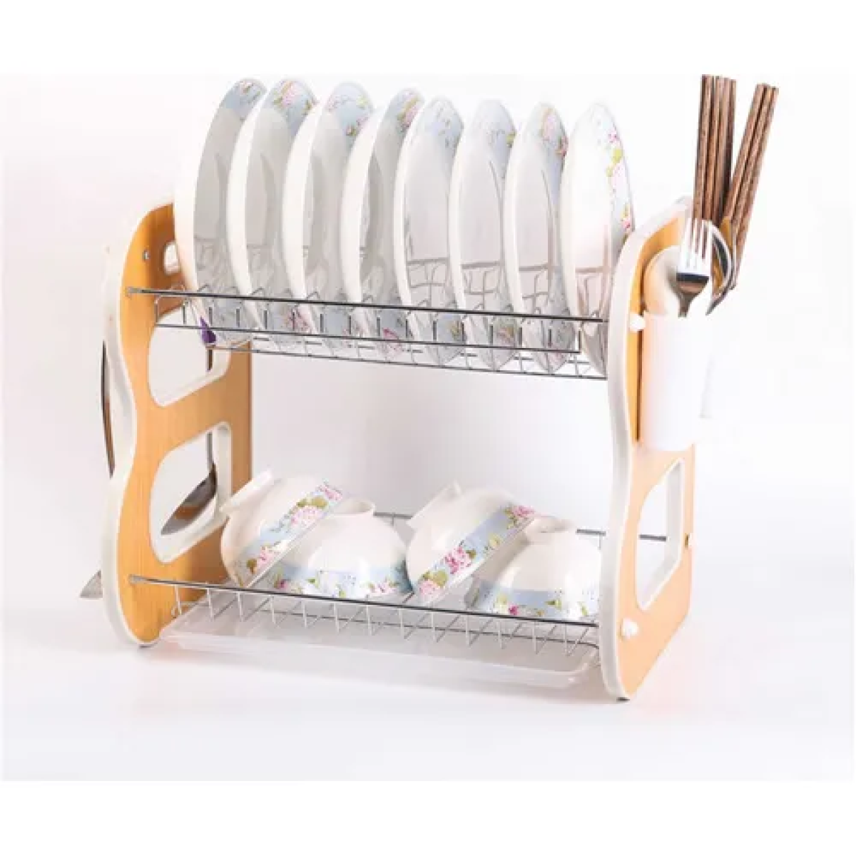 Πιατοθήκη Μεταλλική 40x25.5x34cm Διώροφη Kmt Style 5403176