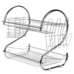 Πιατοθήκη Μεταλλική 43x25.5x34cm Διώροφη Kmt Style 5403177