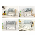 Πιατοθήκη Μεταλλική 43x25.5x34cm Διώροφη Kmt Style 5403177