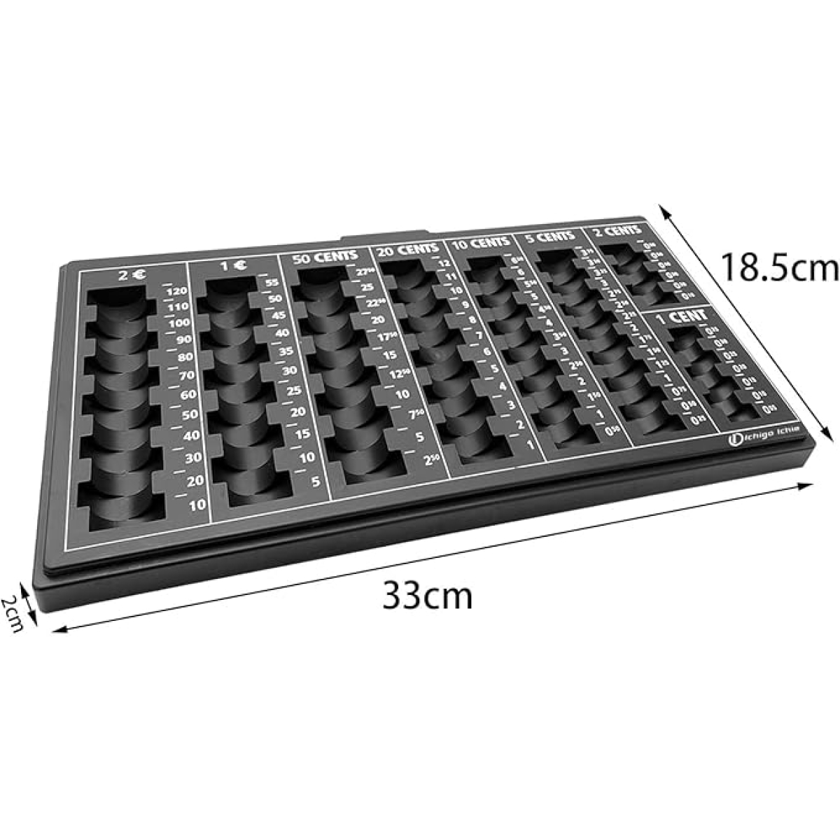 Πλαστική Κερματοθήκη 33x18.5x2cm Μαύρη Kmt Tools 2001722