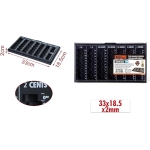 Πλαστική Κερματοθήκη 33x18.5x2cm Μαύρη Kmt Tools 2001722