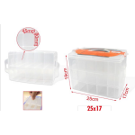 Πλαστικό Κουτί Αποθήκευσης 25x17x19cm Τριώροφο Kmt Tools 3200013