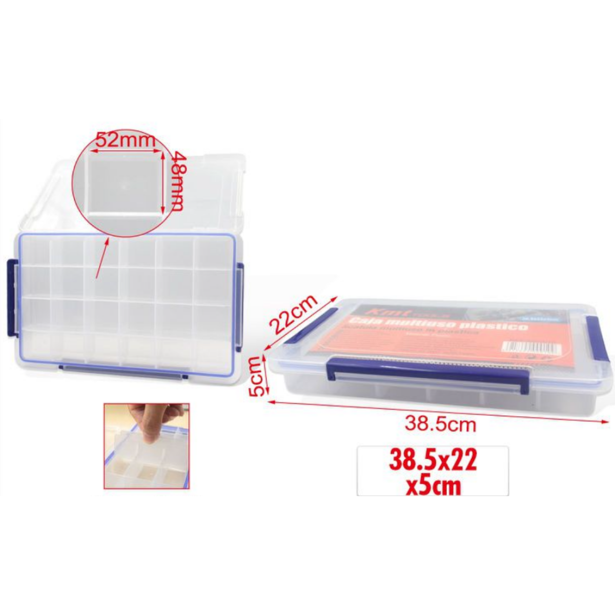 Πλαστικό Πολυμορφικό Κουτί Οργάνωσης Kmt Tools 3200010