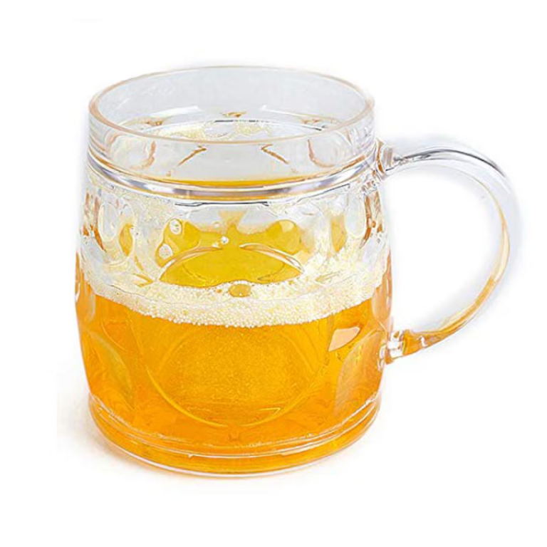 Πλαστικό Ποτήρι Μπύρας Frosty Mug 400ml Διπλού Τοιχώματος με Gel