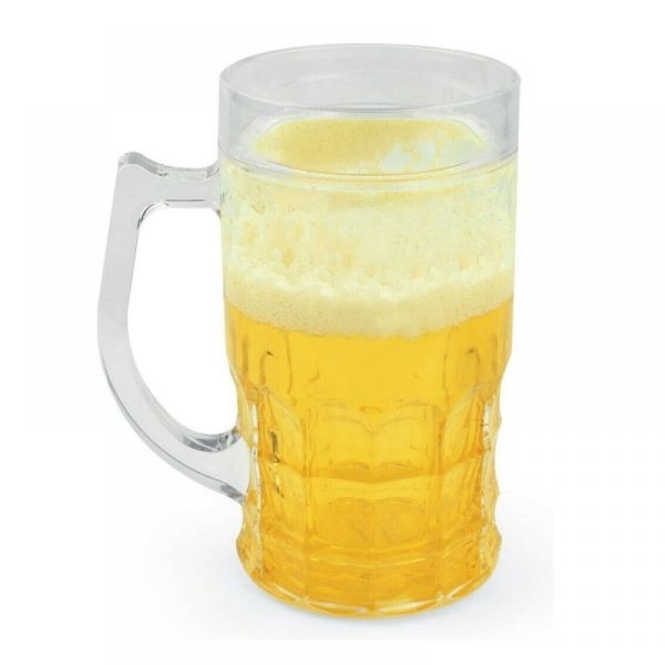 Πλαστικό Ποτήρι Μπύρας Frosty Mug Διπλού Τοιχώματος με Gel