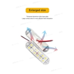 Πλευρικό LED Φως Όγκου Φορτηγού Strobe 12V–80V – Μπλε