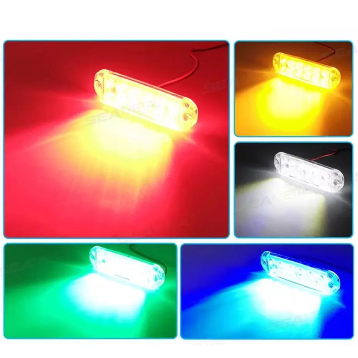 Πλευρικό LED Φως Όγκου Φορτηγού Strobe 12V–80V – Κίτρινο
