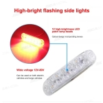 Πλευρικό LED Φως Όγκου Φορτηγού Strobe 12V–80V – Κίτρινο