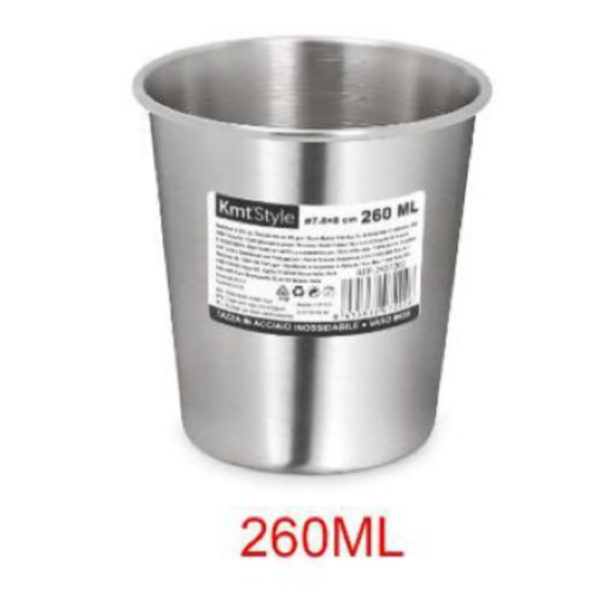 Ποτήρι Ανοξείδωτο 1τμχ Kmt Style 2407202-3