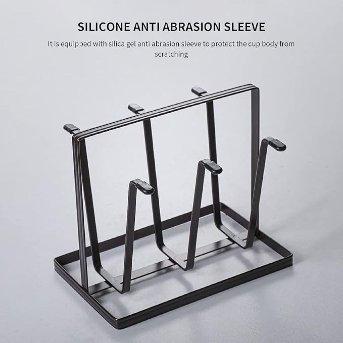 Ποτηροθήκη Μεταλλική 20x13x18cm Kmt Style 2419691 Μαύρη
