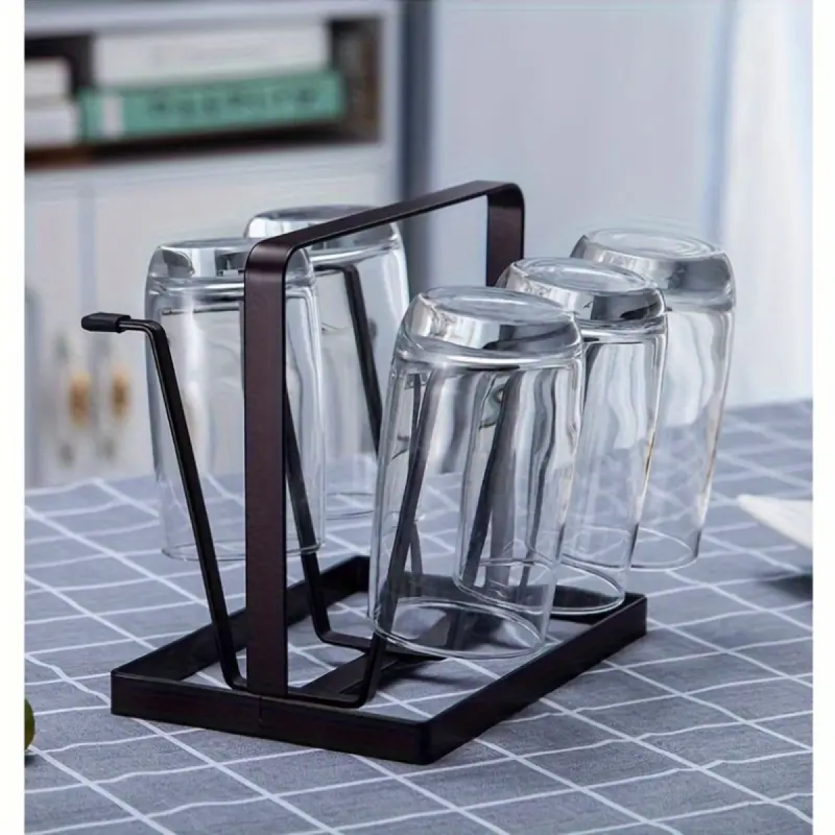 Ποτηροθήκη Μεταλλική 20x13x18cm Kmt Style 2419691 Μαύρη