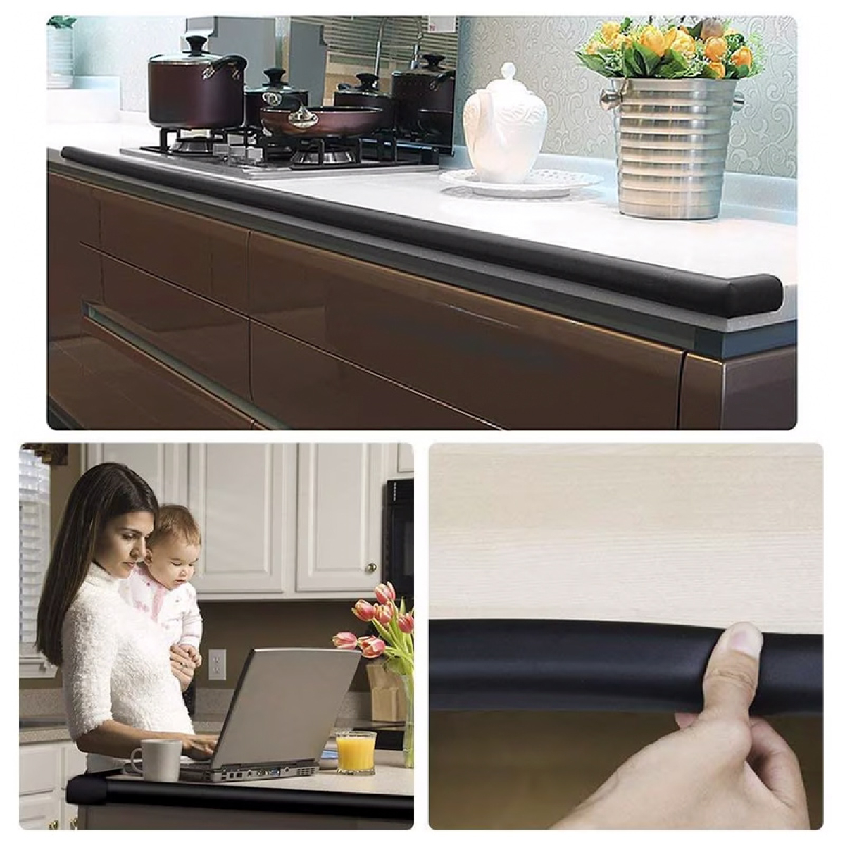 Προστατευτική Ταινία Γωνιών 2.5cm x 2m Kmt Style 5200402 Μαύρη