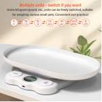 Ψηφιακή ζυγαριά κατοικιδίων – Digital Pet Scale με οθόνη LCD MM-9003 λευκή - Image 2