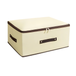 Πτυσσόμενο Κουτί Αποθήκευσης Με Καπάκι 24×45×60cm Μπεζ Kmt Style 3283160