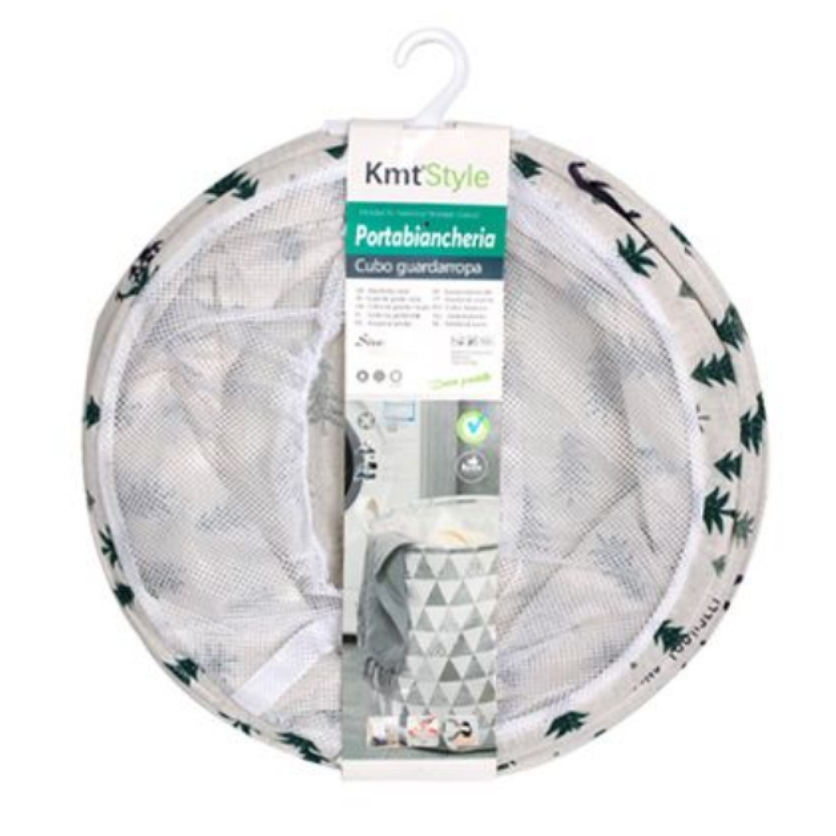 Πτυσσόμενος Κάδος Αποθήκευσης 35×42cm Kmt Style 2208775 με Σχέδιο Δάσος
