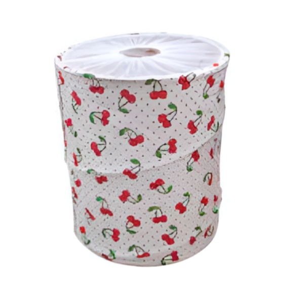 Πτυσσόμενος Κάδος Αποθήκευσης 50×40cm Kmt Style 2208778 με σχέδιο Kερασάκια