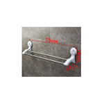 Ράφι Μπάνιου με Βεντούζες 75×16×14cm 5kg Kmt Style 5200793